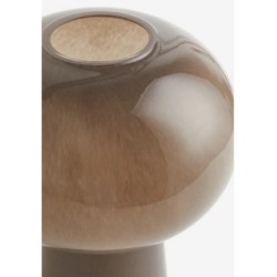 Shiny Glass Vase,Light brown  Colors